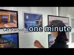 ผนังติดตั้งหน้าต่างจอ Led Lighting กรอบรูปสี่เหลี่ยม กระปุกแสงกระจก