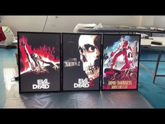 27x40 Blck Aluminun LED Light Box กรอบโปสเตอร์หนัง