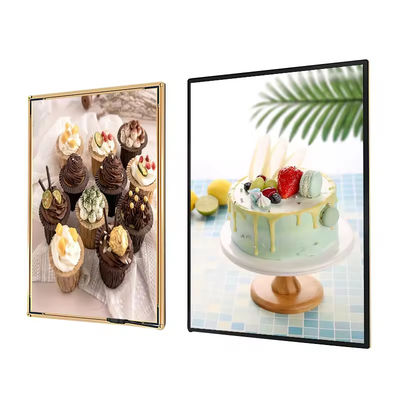 ซื้อ Ultra Slim โฆษณากล่องแสง ร้านอาหาร ร้านค้า กระจกกระชับกระจก LED กล่องแสง การผลิตออนไลน์