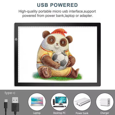 ซื้อ A3 A4 A5 LED Tracing Light Pad Ultra Slim Light Tracer Light Box DC5V สายไฟที่ติดตามแสง การผลิตออนไลน์