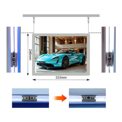 ซื้อ กล่องแสงแขวน A4 เมนูอสังหาริมทรัพย์ จอสลิม LED ไฟโฆษณากล่องแสง การผลิตออนไลน์