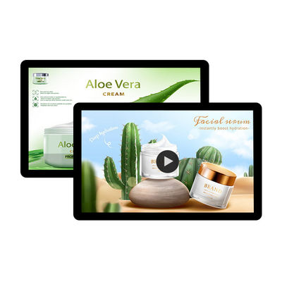 ซื้อ เครื่องแสดงโฆษณาแขวนข้างเดียว 21.5 นิ้ว Android Media Player 1920x1080 สําหรับติดผนัง การผลิตออนไลน์