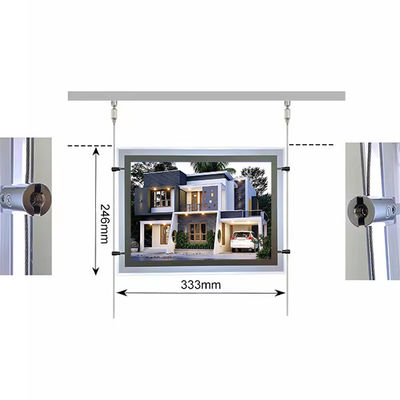 A3 A4 คริสตัล ไลท์ กล่อง LED กรอบแสงกล่อง ไลท์ ติดจอหน้าต่าง