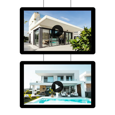 HD โปสเตอร์โฆษณาจอป้ายดิจิตอลแขวน 21.5 นิ้วโฆษณาจอแสดงผล