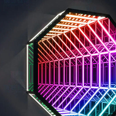 การปรับเปลี่ยน 3D Neon Light Mirror CE Rgbw Led Neon Rgb Strip 50000 ชั่วโมง