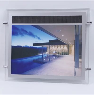 A3 A4 Acrylic Picture Photo Frame LED Display กล่องไฟ โป้สัญลักษณ์อสังหาริมทรัพย์ โฆษณาแขวน LED Display