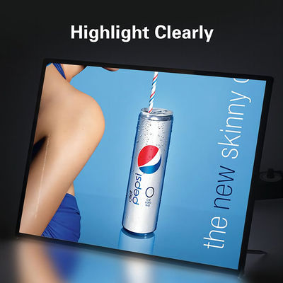 กล่องไฟ LED กระจกบางมาก มีอายุการใช้งานความละเอียดสูง 80000 ชั่วโมง ความดันไฟเข้า DC12V DC24V