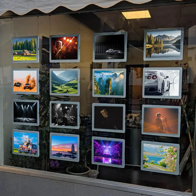 กล่องแสงโฆษณากระจกกระจกกันน้ําสองด้าน อลูมิเนียมความทนทานสูง