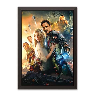 Wall Mounted Black Aluminum Snap Clip Frame LED Light Box for Cinema Movie Poster Display with 2835 LED Strip and DC12V & DC24V Input