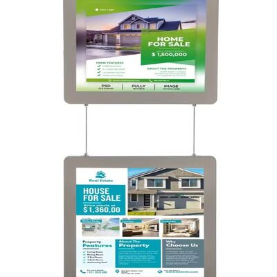 Oem Led Double Side Ultra Thin Backlit Light Box โปสเตอร์โฆษณา